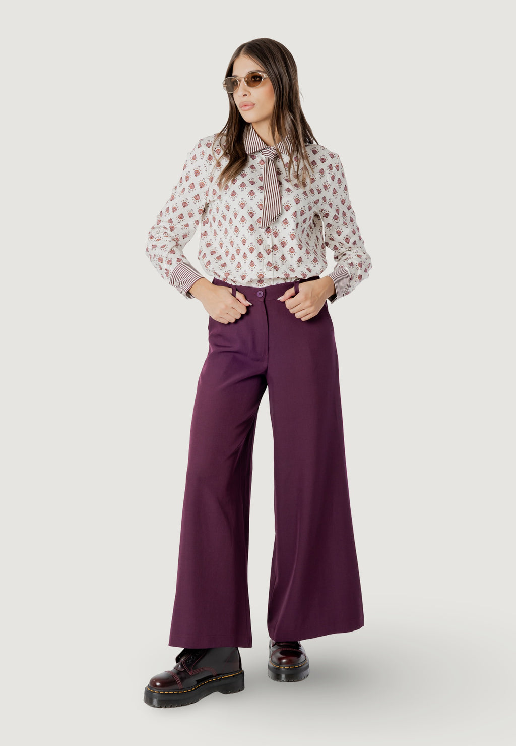 alessia dual print reg shirt