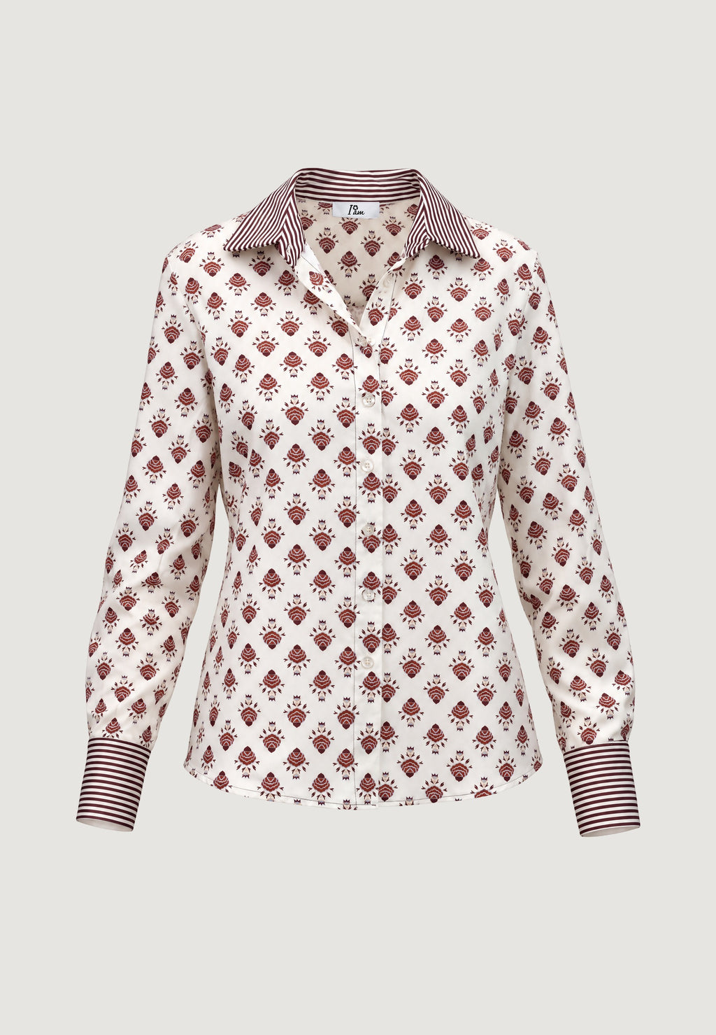 alessia dual print reg shirt