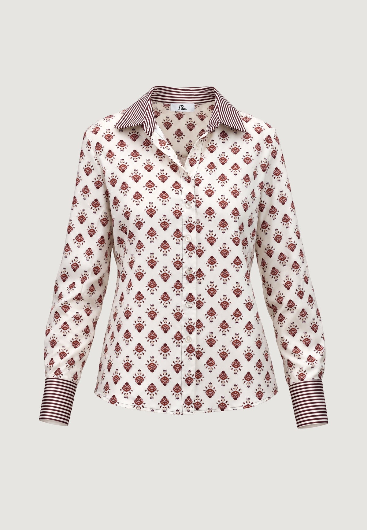 alessia dual print reg shirt