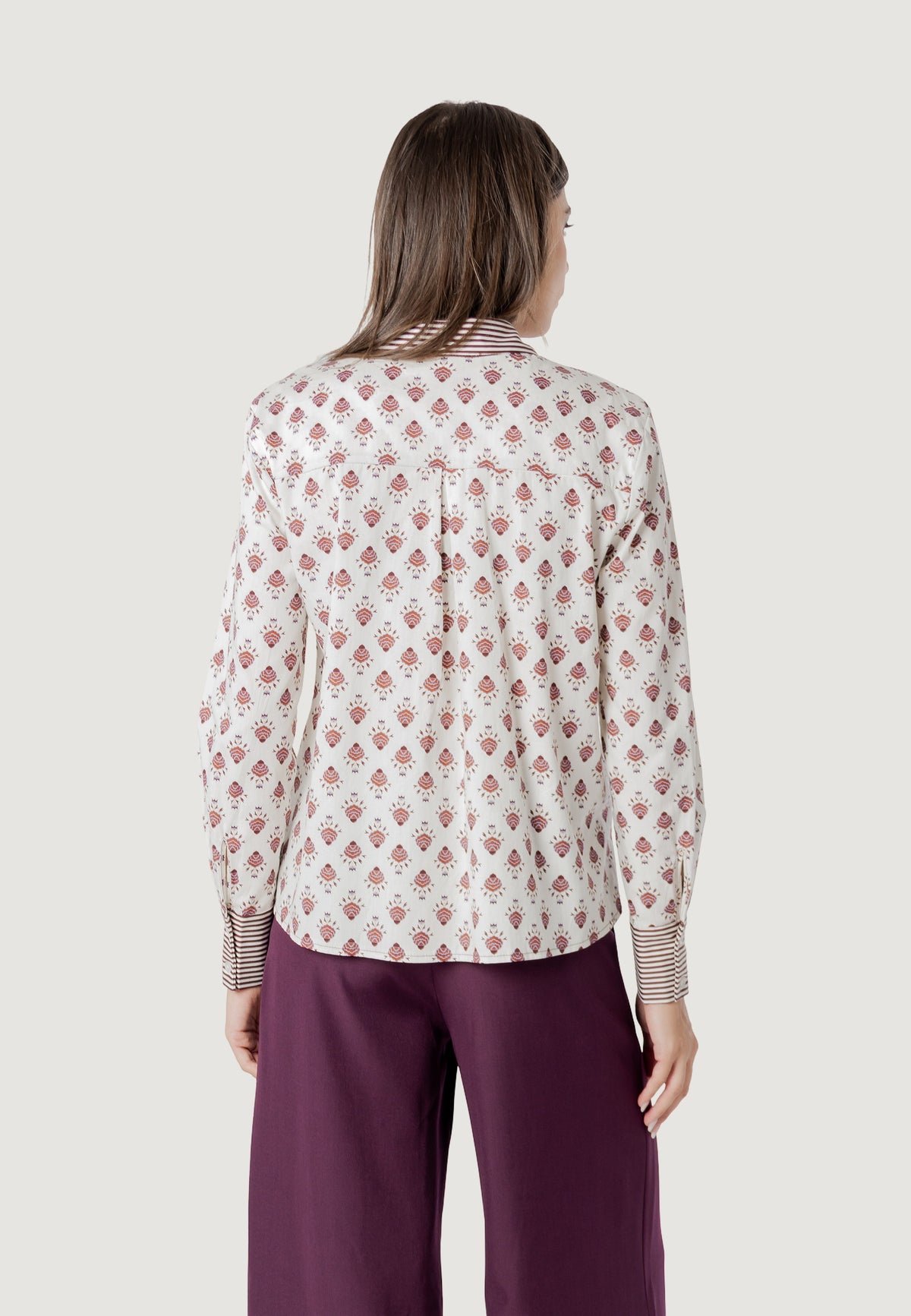 alessia dual print reg shirt