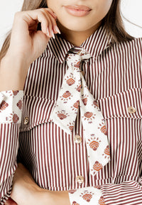 aurora print tie