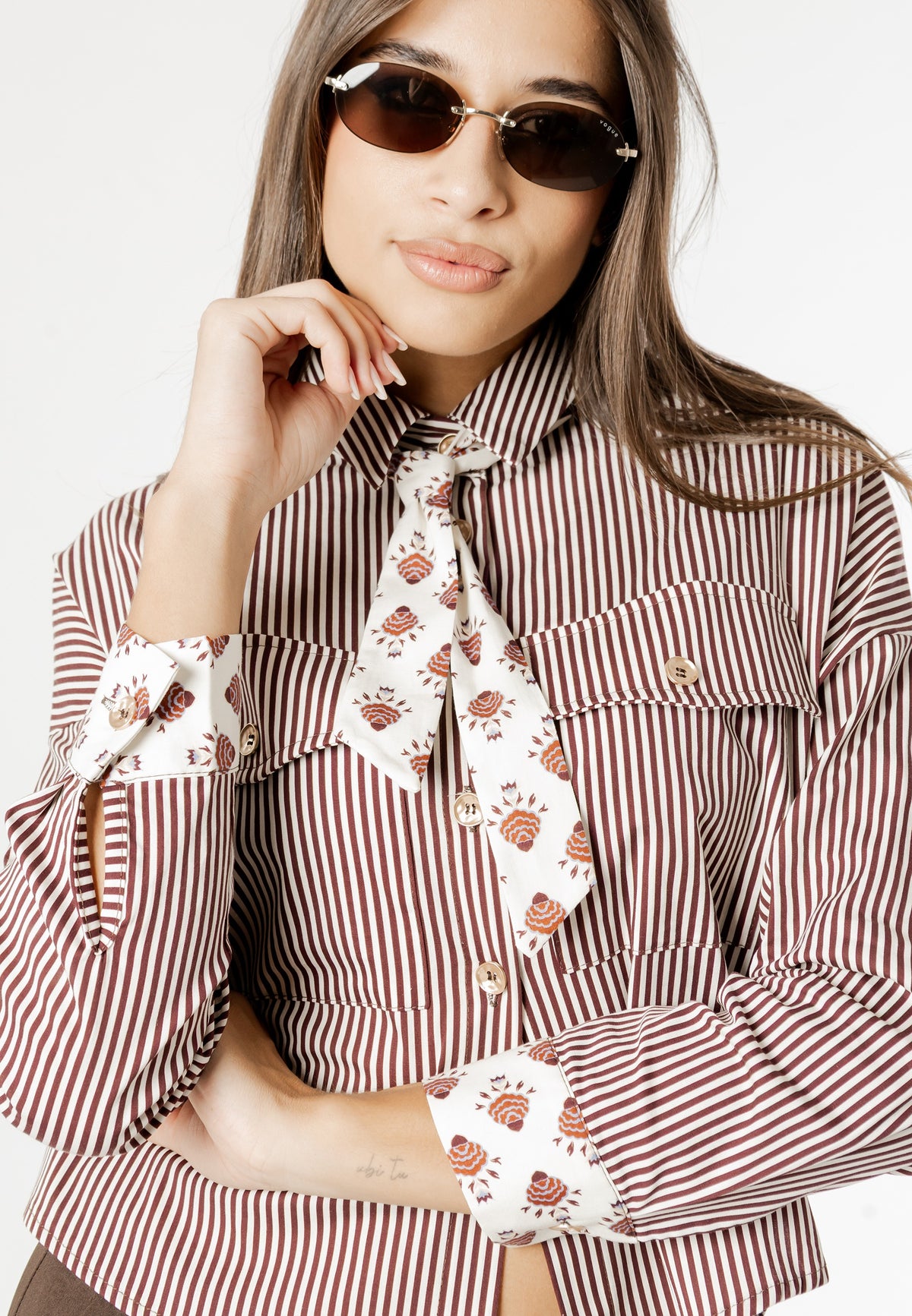aurora print tie