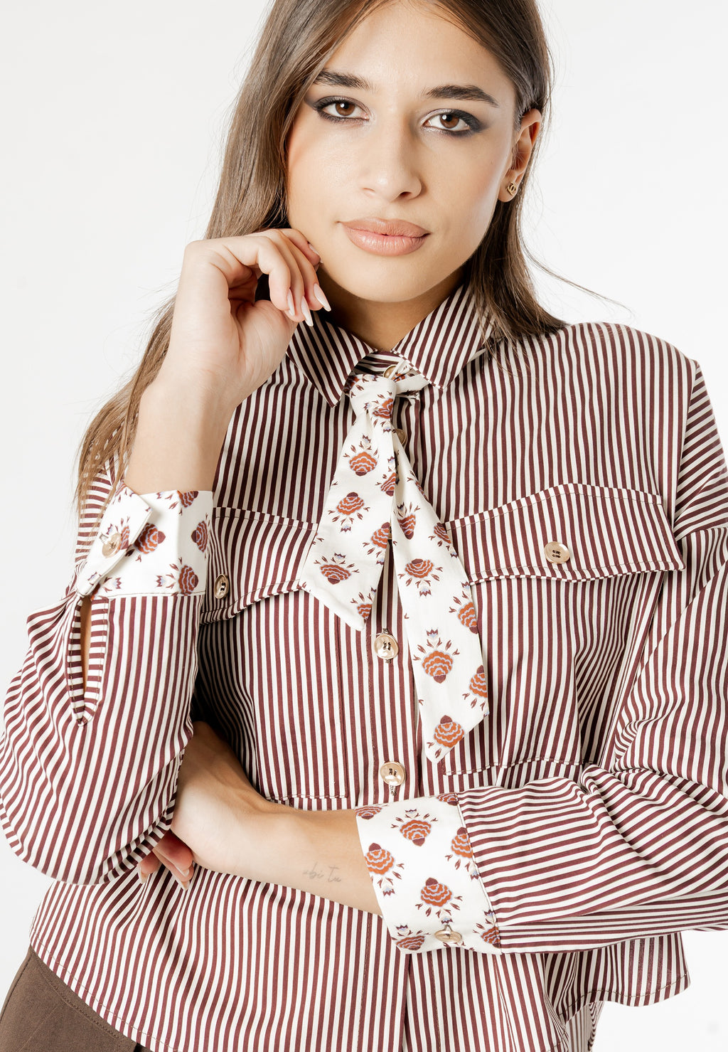 aurora print tie