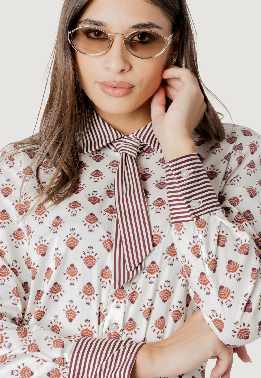 aurora print tie