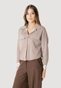 alessia dual print crop shirt