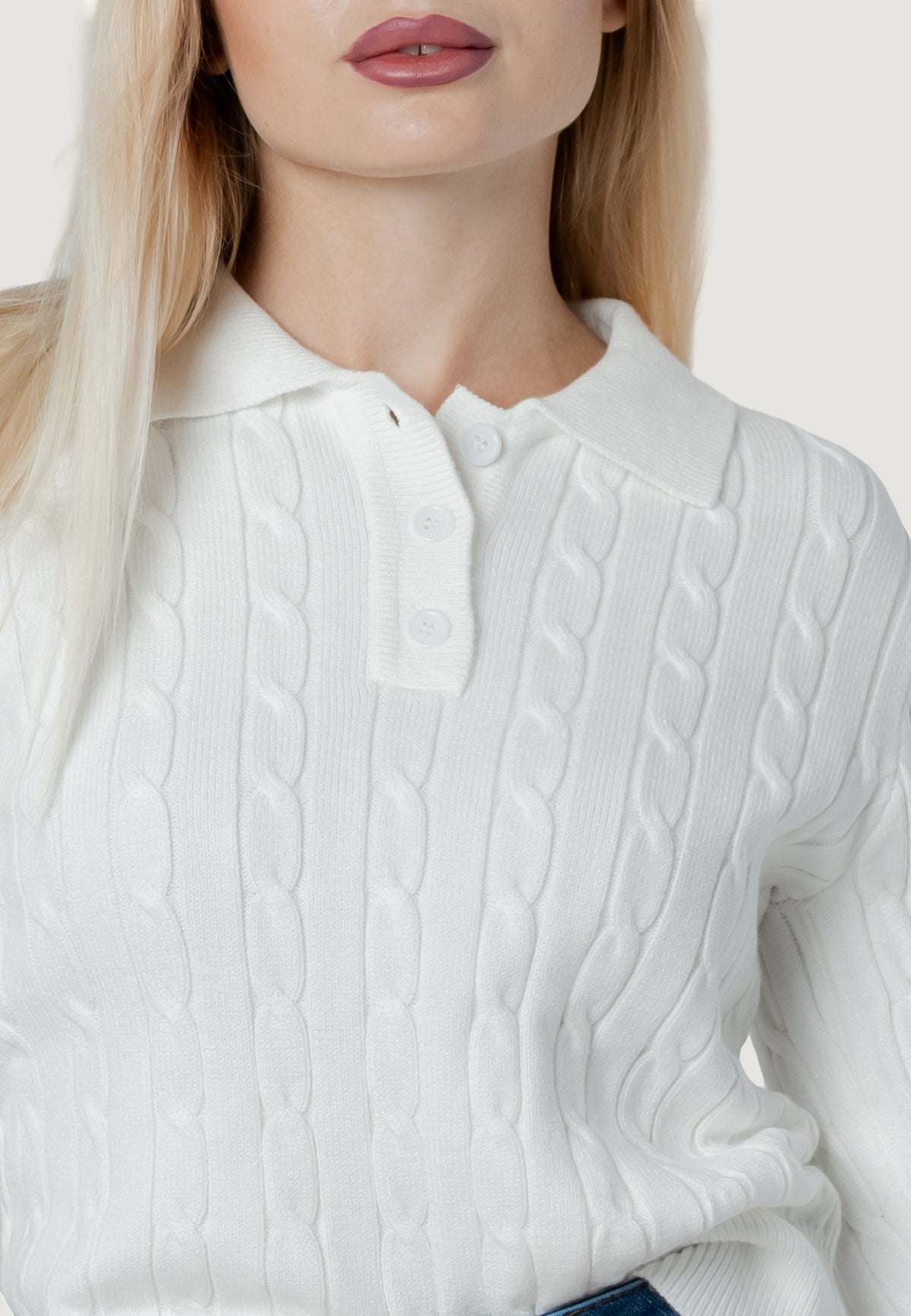 ortensia CABLE POLO KNIT