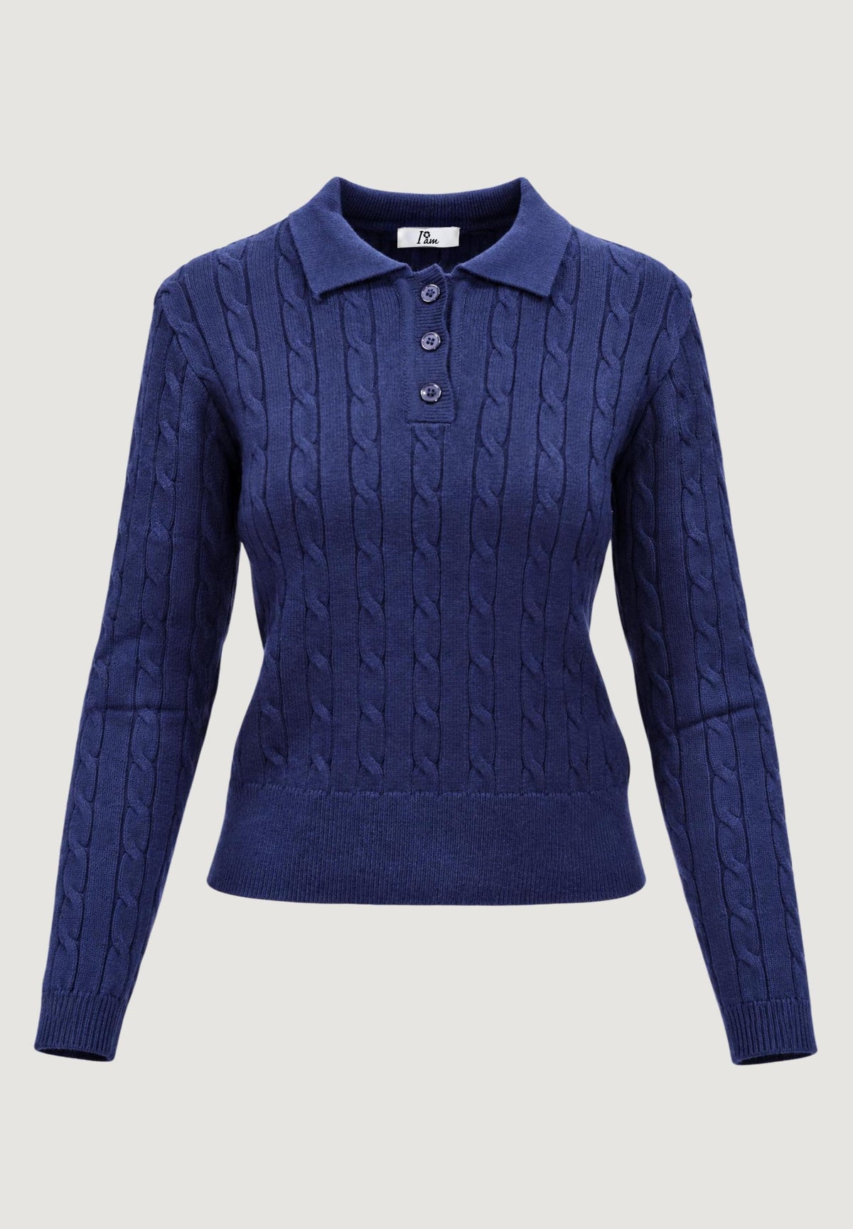 ortensia CABLE POLO KNIT