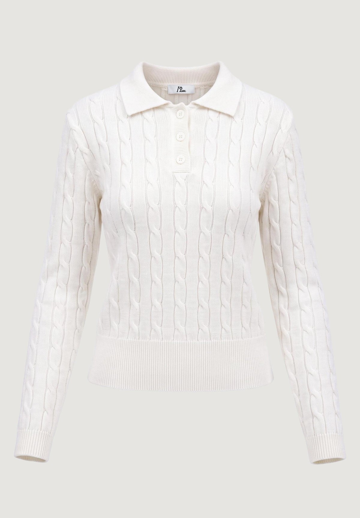 ortensia CABLE POLO KNIT