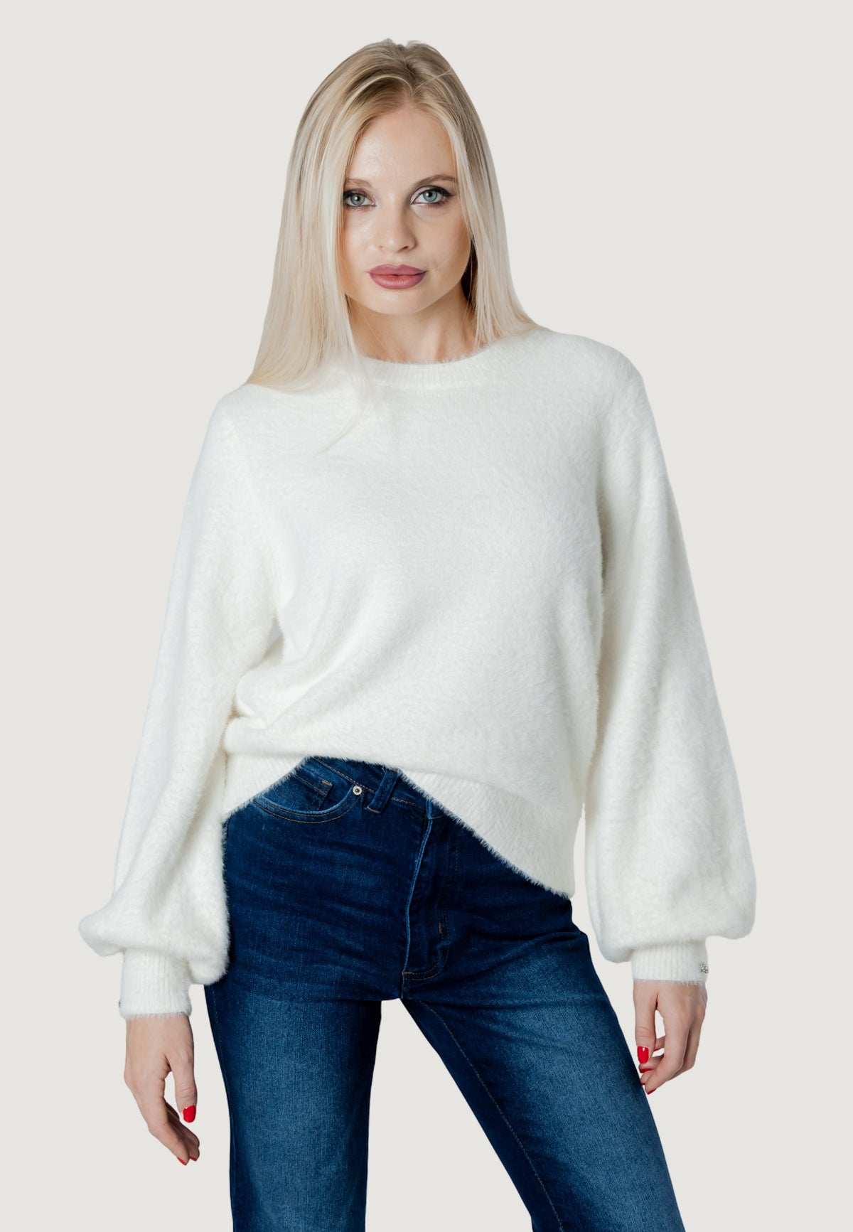 lotus FLUFFY CREW KNIT