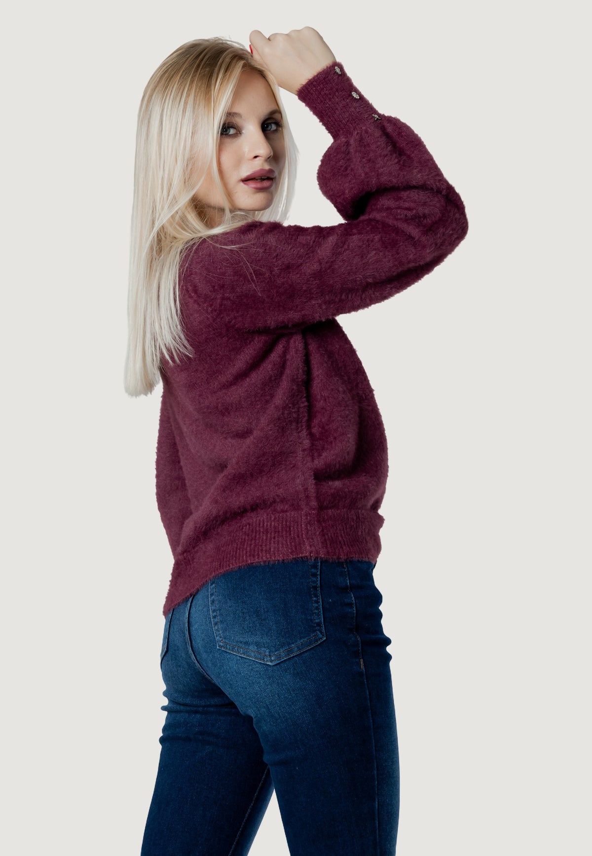 lotus FLUFFY CREW KNIT