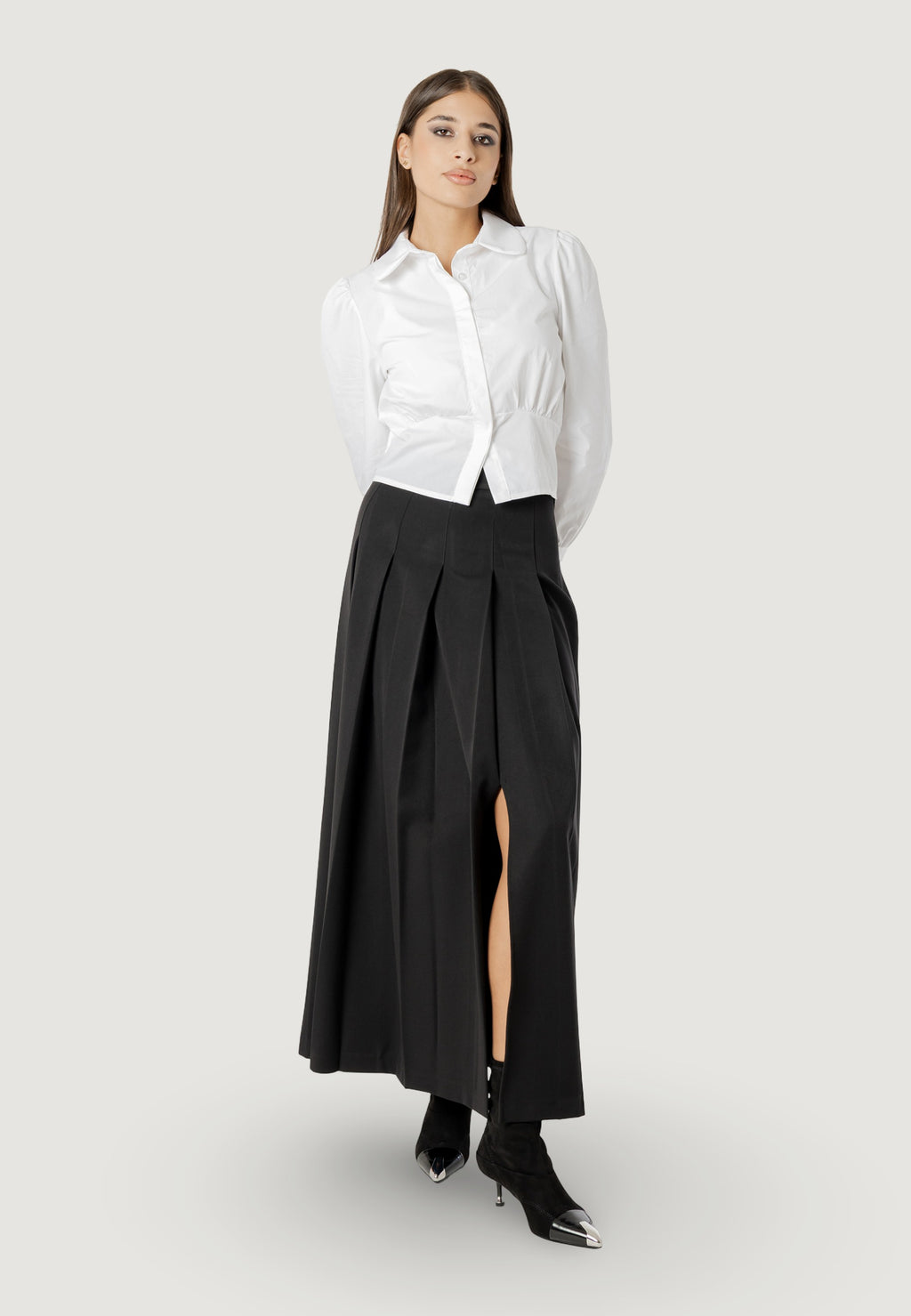 CHRYSLER PLEATED MAXI SKIRT