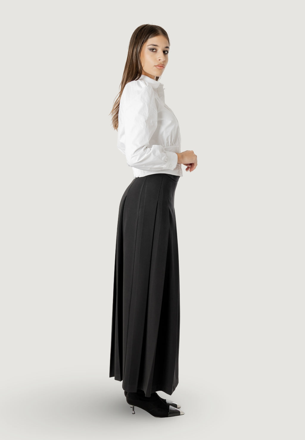 CHRYSLER PLEATED MAXI SKIRT