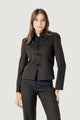 ROCKEFELLER PINSTRIPE MANDARIN BLAZER