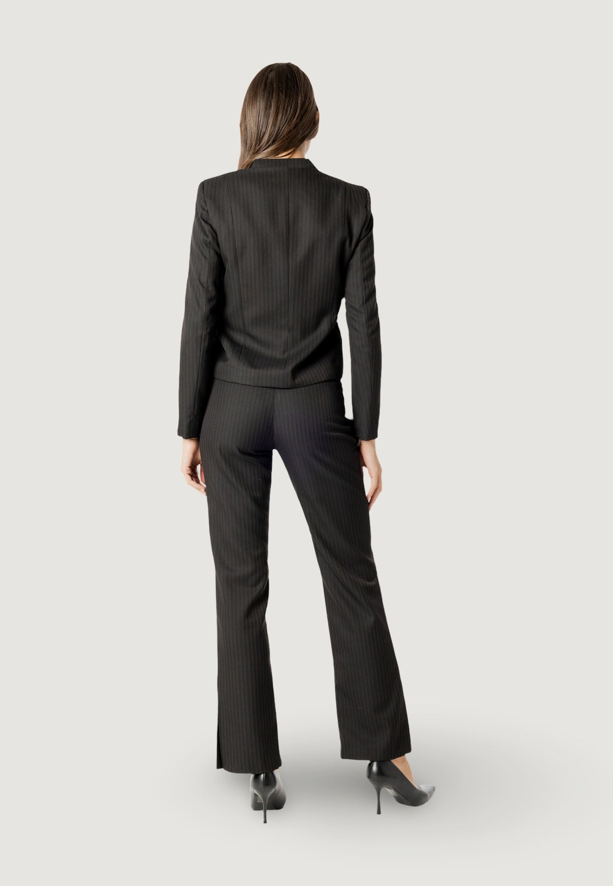 ROCKEFELLER PINSTRIPE MANDARIN BLAZER