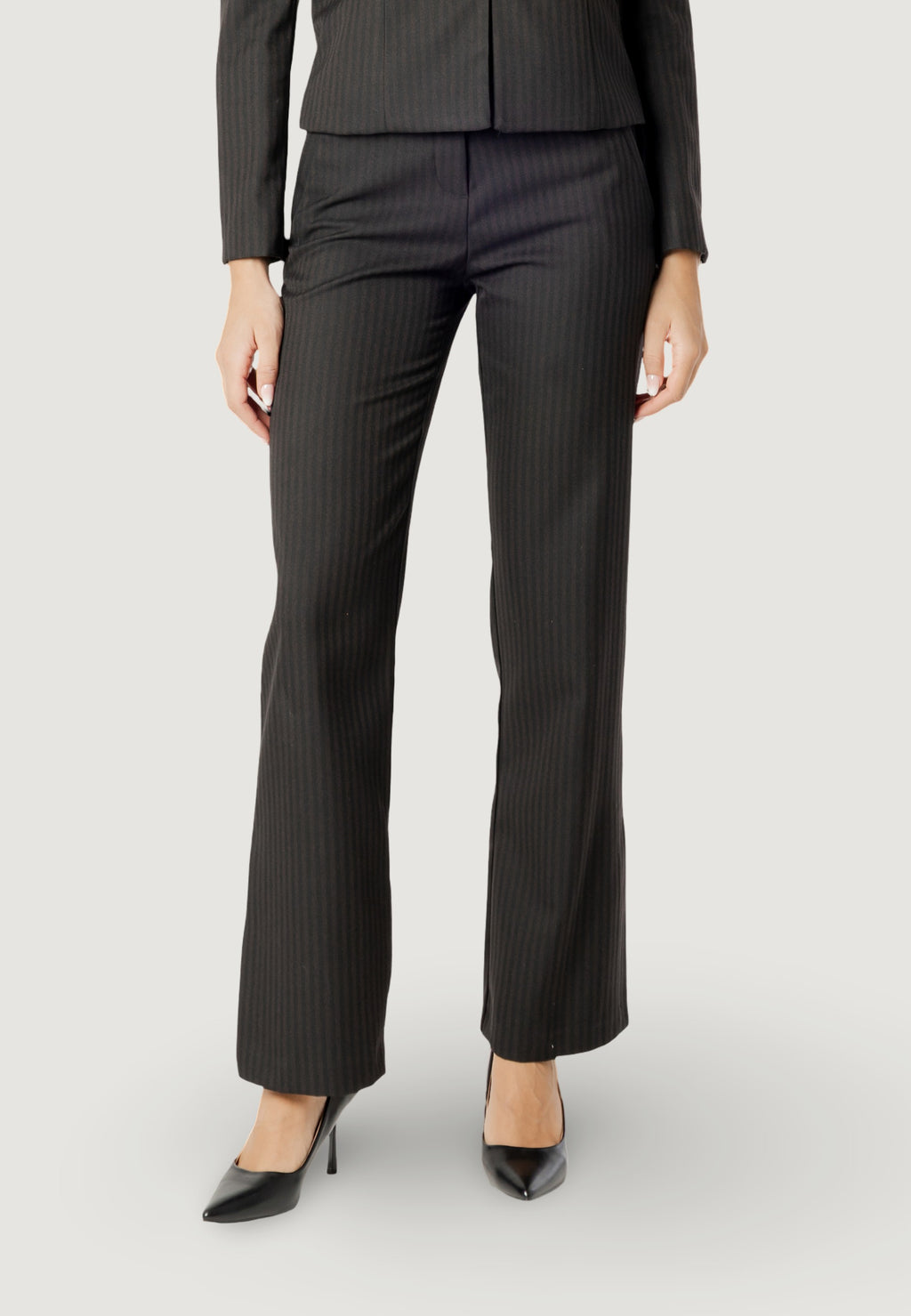ROCKEFELLER PINSTRIPE FLARED PANTS