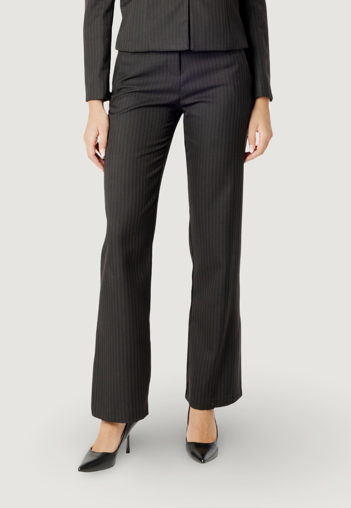ROCKEFELLER PINSTRIPE FLARED PANTS